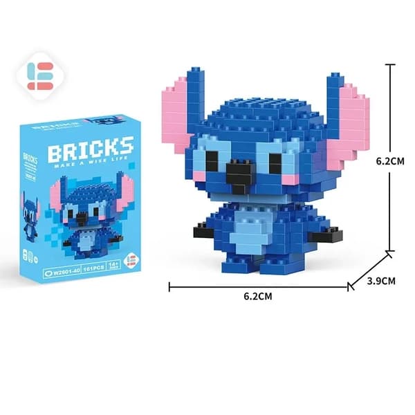 Disney Stitch Building Blocks Leksak - Pikachu & Anime karaktärsmodeller för barn - perfekt present! Tigger With Box