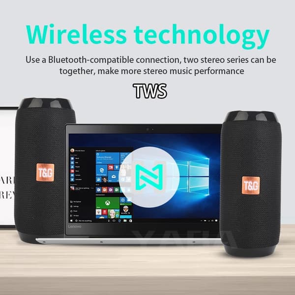 Trådløs bærbar Bluetooth-højttaler Caixa De Som Bluetooth-musikboks til radio FM-subwoofer Blootooth-lyd håndfri Baffe Green