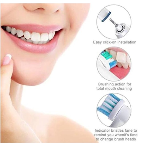 4 tandbørstehoveder Oral-B-kompatible - EB50A