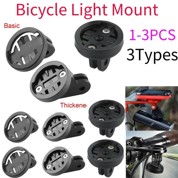 1-3 stk. mountainbike computerholder styrholder forlygte gopro garmin kamera base Thickened 1PCS