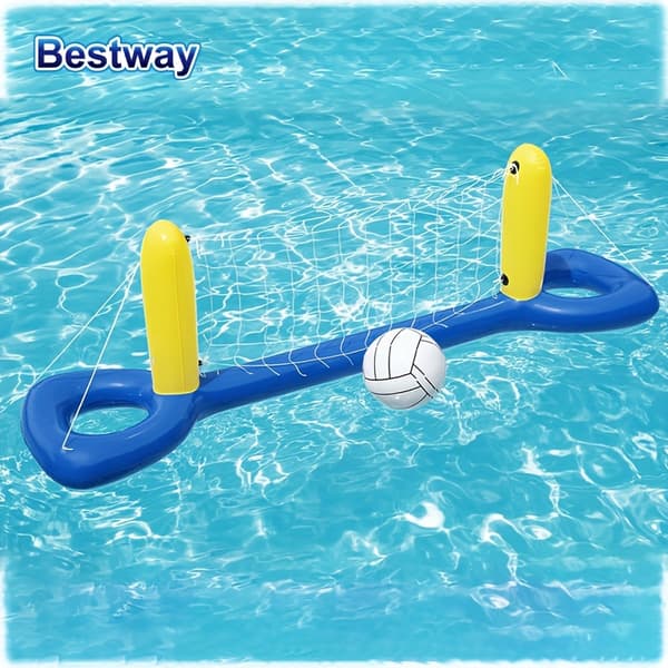 Bestway uppblåsbart basketbadset, flytande poolspel, vattenballongbadset, uppblåsbart poolspel, poolleksaker 52133