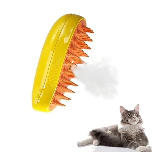 Dampbørste til kat og hund - effektiv børste til kæledyr | Perfekt til pelspleje