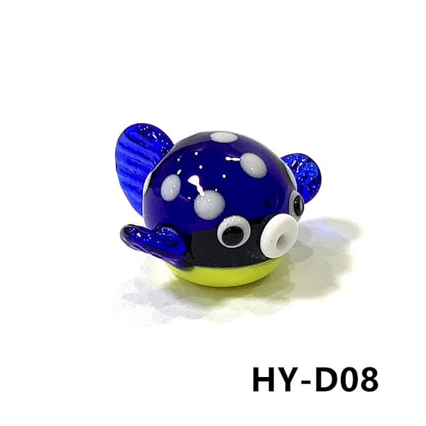 Söta marindjursfigurer i miniglas: delfin, bläckfisk, pingvin, pufferfisk och mer! HY-D04 about 2-3cm