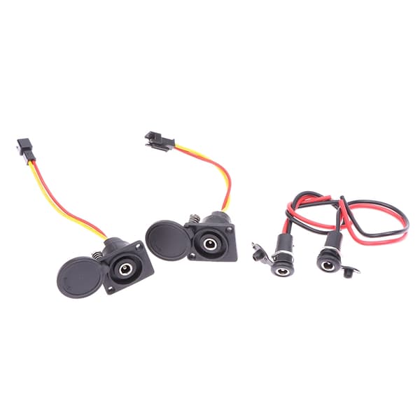 Elcykelopladerstik 36V/48V litiumbatteri DC 2.1/2.5 han-hunstik A6
