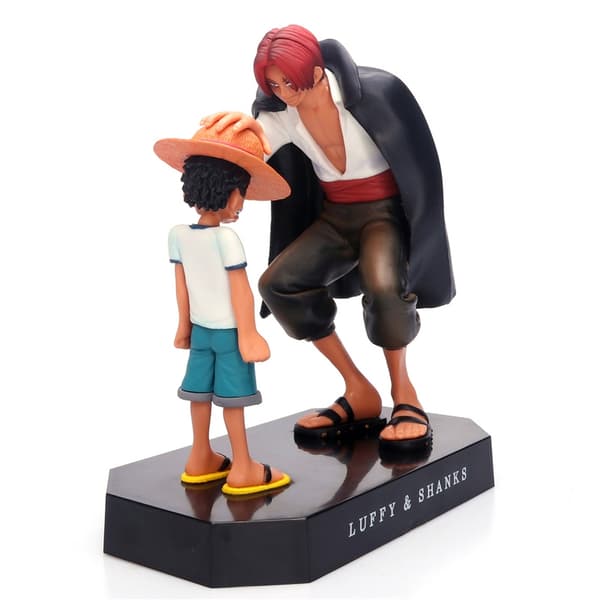 17 cm One Piece Luffy & Shanks actionfigur - Monkey D. Luffy samlerobjekt dukkelegetøj without box model 33