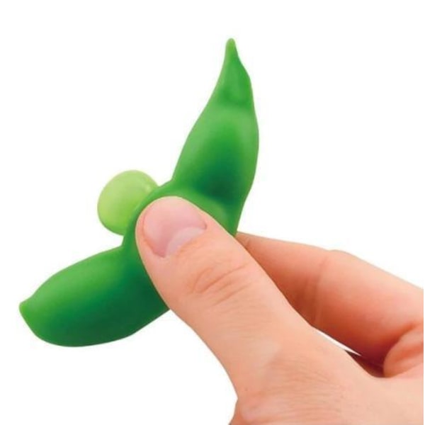 Sensory Grön Leksak Green Beans Bönor Fidget Böna Toys Leksak