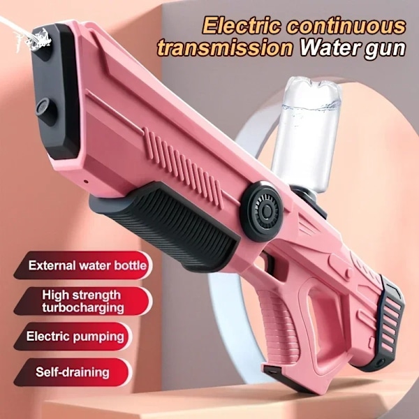 Elektrisk automatisk vandpistol til børn og voksne - Strand- og sommerleg Red