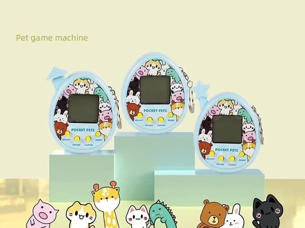 90s Nostalgia Tamagotchi Electronic Pets - Interaktiv högtalarleksak för barn och hobbyer Green