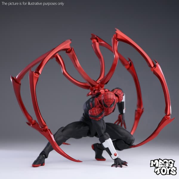 Spider-Man actionfigur - sort rød samlermodel legetøj til anime-fans og gaveideer Spiderman