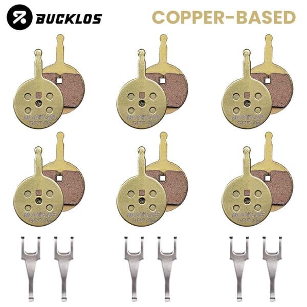 BUCKLOS Kobber Road MTB Hydrauliske Skivebremseklodser til Avid BB5 Cykeldele Holdbare 10PC COPPER-BASED