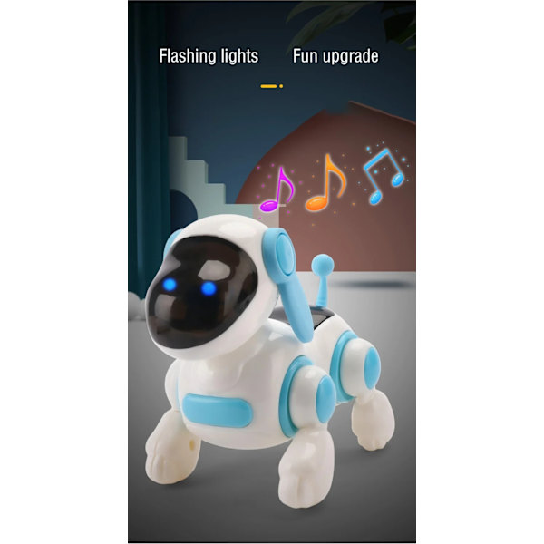 Interactive Bionic Robot Hundelegetøj til børn - Kravle, lys og musik, perfekt gave! Random colors