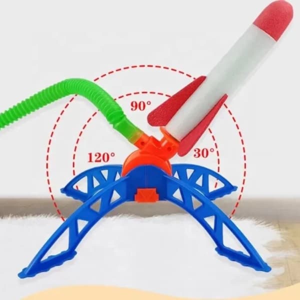 Air Rocket Foot Pump Launcher - Utomhusleksak för barn, Fun Jump Sport Game Set Rocket 1 pcs