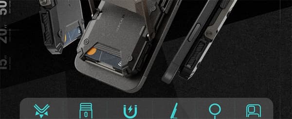 Magnetisk stativ til telefon og kreditkortholder til iPhone 12-16, SUPCASE MagSafe-kompatibel Guldan