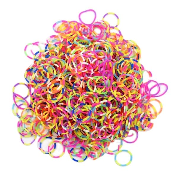Rainbow Loom gummiband för barn - DIY Craft Armband Kit, perfekt julklapp 600 pcs model 4