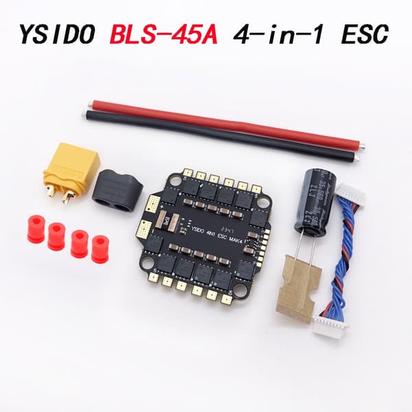 YSIDO NY F4 V3S PLUS Flight Control FC Support BetaFlight/INAV BLS-45A/60A 4in1 ESC Stack Til RC FPV Drone Fly Quadcopter BLS-45A ESC
