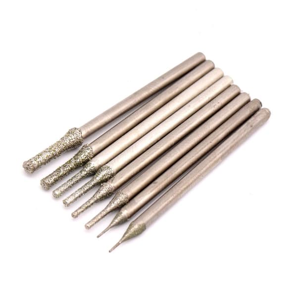 10/20-delt 0,5-2,5 mm diamantbelagt borehoved til fliser, smykker, glas 10 pcs  1.2 mm