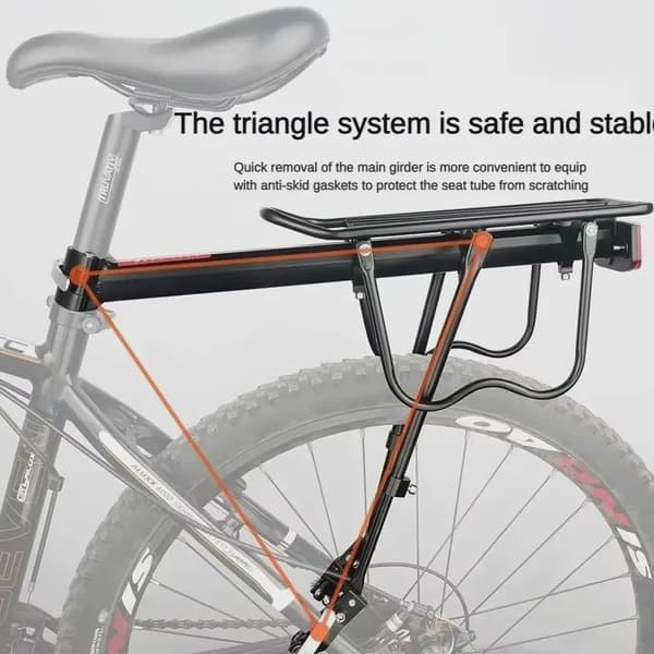 Cykelbagagebærerbeslag til 20-29 tommer mountainbikes og 4,0 tommer fatbikes Quick Mount-A