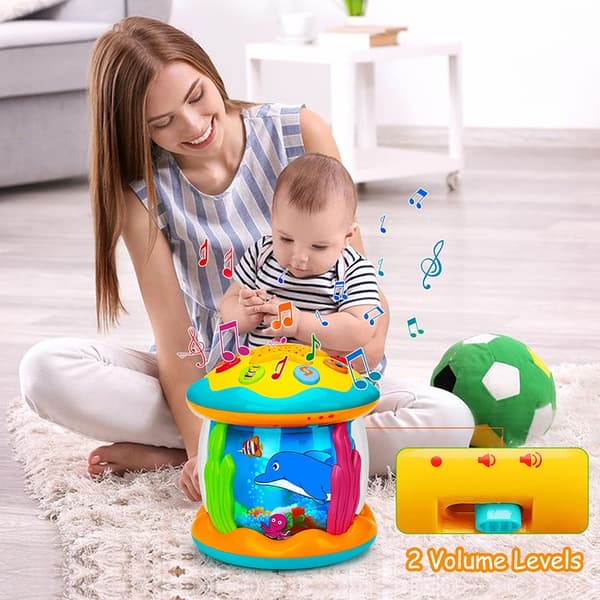 Ocean Light Projector Musikleksak för småbarn 1-3 år - Montessori Sensorisk gåva B