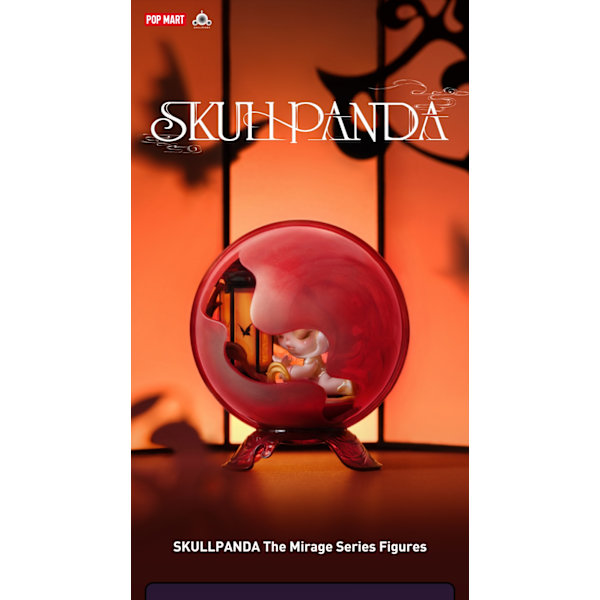 POP MART SKULLPANDA The Mirage Series Figurer Mystery Box 1 STK/9 STK POP MART Blind Box Action Figur Sødt legetøj