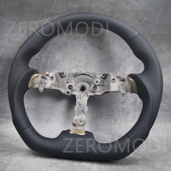 Til Mazda 3 Mk1 MPs Normal flad bund INKLUDERER rat Volante 2004-2009 Dark Grey