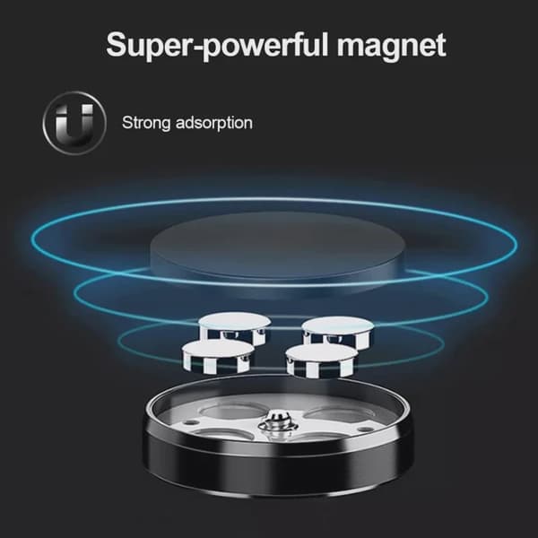 Magnetisk bilhållare universal dashboardfäste för iPhone Xiaomi Huawei Samsung 2pcs Black Set