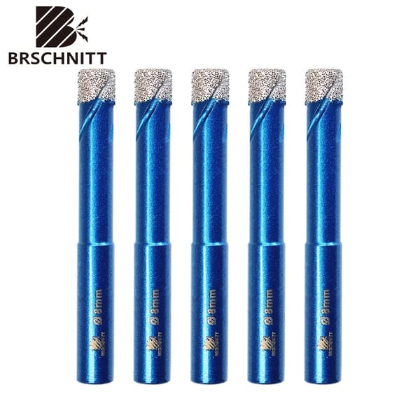 Boresæt med rundt skaft til porcelænsfliser, keramik, sten, granit, 5 dele pr. pakke 5 pcs  8 mm
