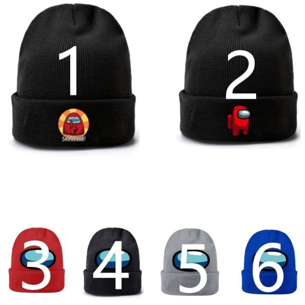 Among Us Cap Hat Bobble Hat, Lasten hattu Model 3