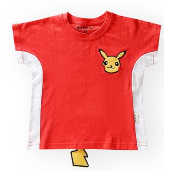 Pikachu Pokémon Barn T Shirt 90-110 Red 100