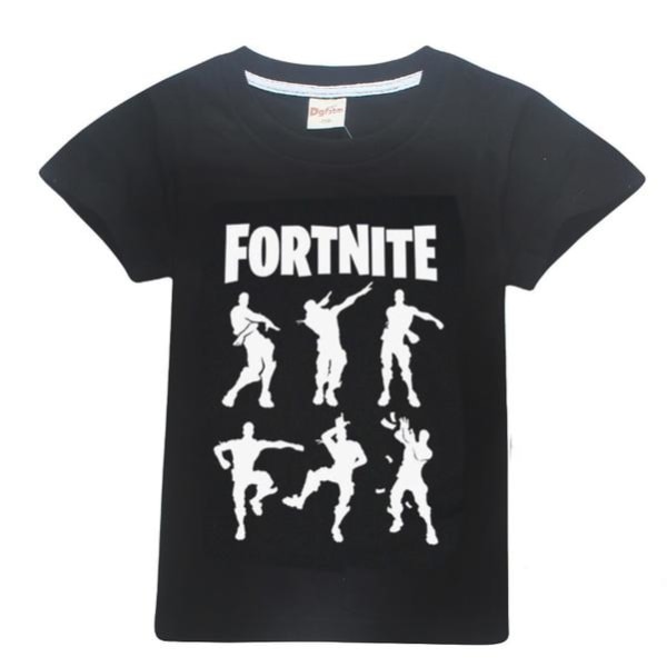 Fortnite T-Shirt for Kids (Silhouettes) - size 140 Black