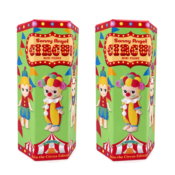 Anime Sonny Angle Mini Figur Circus 1:e 2:e serien Blind Box Samlarobjekt Modell Figur Skrivbordsdekor Barn Födelsedagspresentleksak random 2pcs 2th