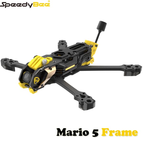 SpeedyBee Mario 5 Frame 5 tommer DC / XH-version med kulfiberplade FPV Freestyle RC Racing Drone til O3 / O4 PRO XH O4 Advanced