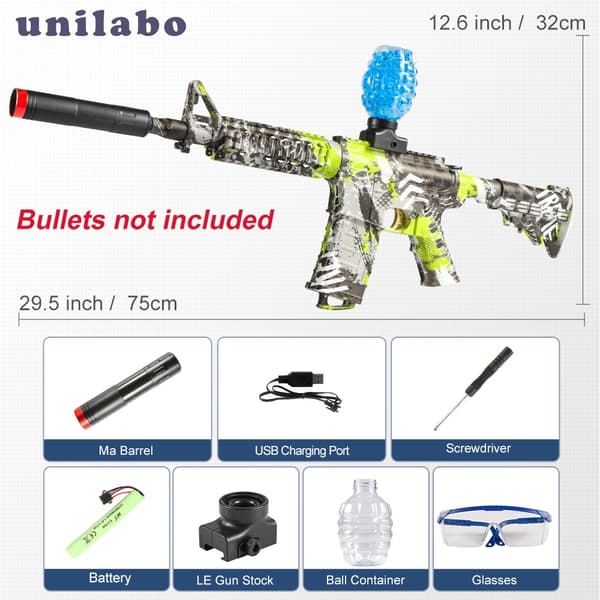 M416 Electric Blaster -leluasesarja ulkoleikkiin – erittäin tarkka ammunta Light Red