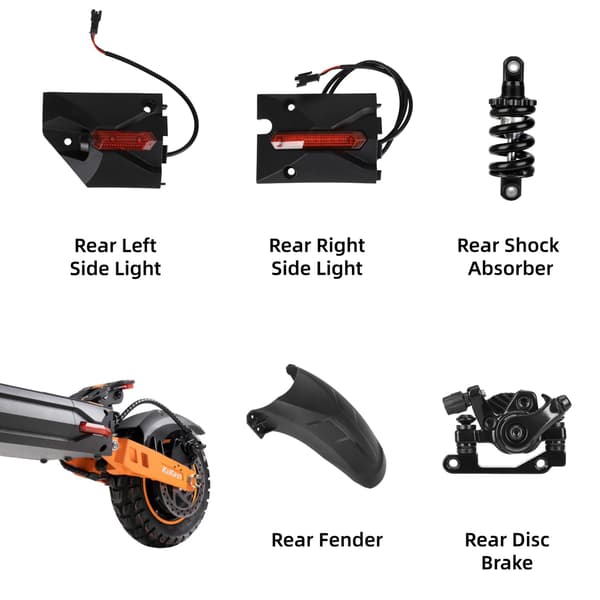 Kukirin G2 Max Scootertillbehör Original Displaybrytare Gasspjällslås Stötdämpare Bromsdelar Throttle Switch