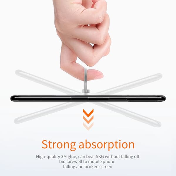 Klar Katte Fingerring Mobiltelefon Standholder til iPhone XS Huawei Samsung Bilmontering Square