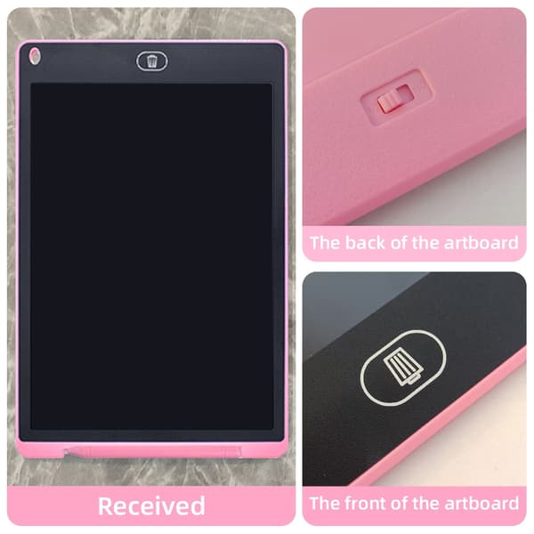 6,5" LCD-skrivetablet - Pædagogisk tegnebræt til børn, Magic Blackboard-legetøjsgave 6.5 inch Pink