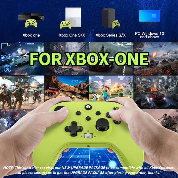 Trådløs controller med gamingvibration, Hall-effekt, 6-akset gyrosensor, turbofunktion og gamepads til Xbox One S/X/Series S/X/Switch white