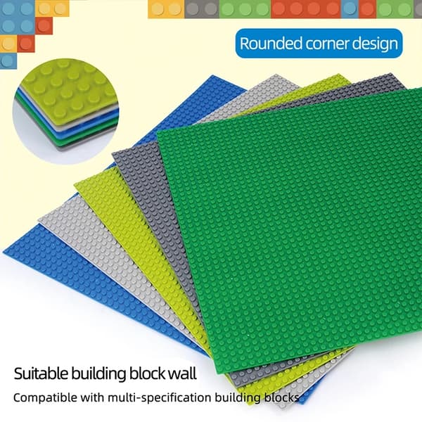 50x50 klassisk bundplade til byggeklodser - DIY Plastplade til byggelegetøj E