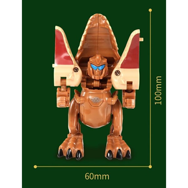 Transformator Dinosaurie leksaker 8CM 4st  modell Model 2