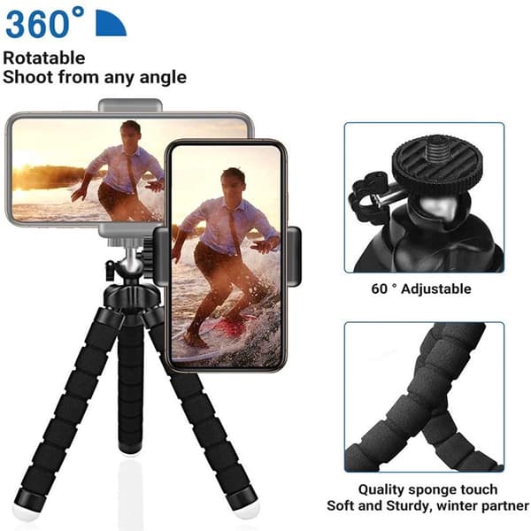 Mini Universal Octopus Tripod Monopod Telefonkamera Webcam Holder Clip Smartphone Stand With Remote Control