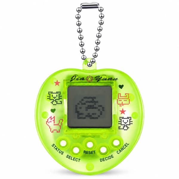 Tamagotchi Electronic Pet Game - Kädessä pidettävä virtuaalinen lemmikkilelu lapsille useilla kielillä Green