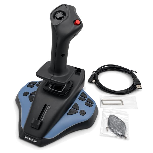 Winwing Flight Simulator URSA MINOR Flygplansjoystick Vänster kapten/Hör Förste officersversion X-Plane MSFS2020 P3D-simulering L captain