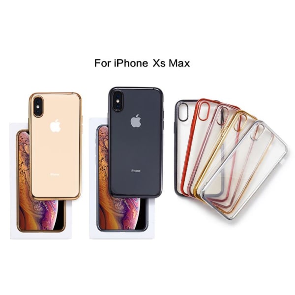 iPhone Xs MAX -kuori Super Slim TPU-suojus - 5 kpl väri Red