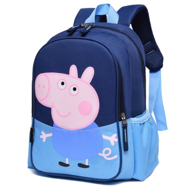 Greta Gris Peppa Pig  skolväska ryggsäck 2st Färger Blue Blå