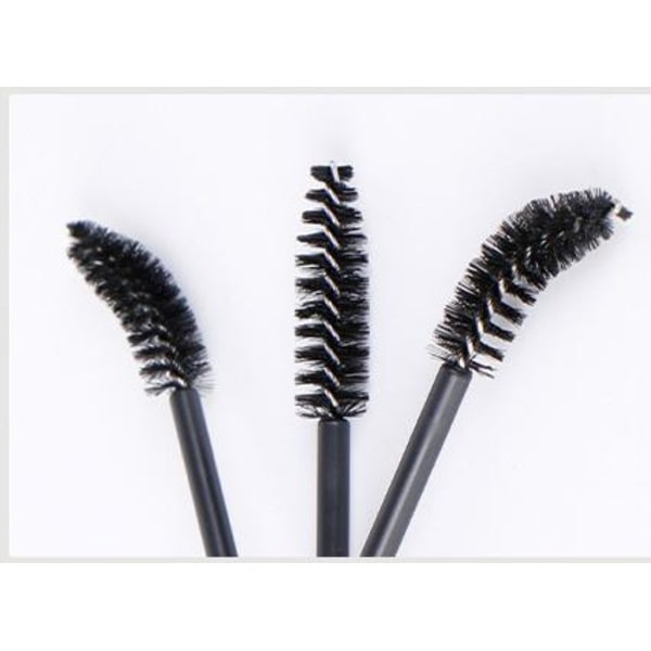 50 eyelash brushes Eyelash brush Disposable Spiral brush White white Rosa Head