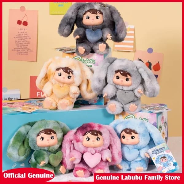 Bobobella V2 Blind Box Plyschdocka - Söt Kawaii partyleksaksfigur för samlare och presenter Random 1pc