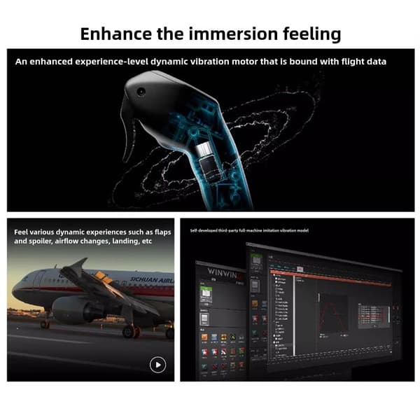 Winwing Flight Simulator URSA MINOR Flyselskabsjoystick Venstre kaptajn/H Første officer Version X-Plane MSFS2020 P3D Simulation L captain