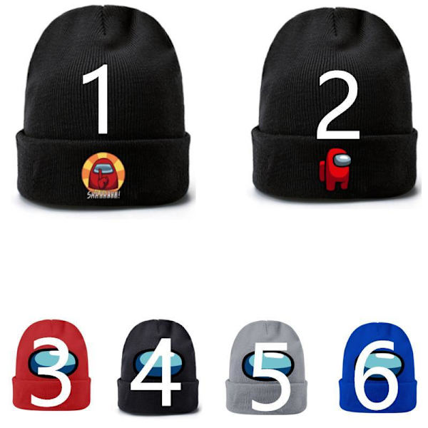 Among Us Cap Hat Bobble Hat, Lasten hattu Model 2