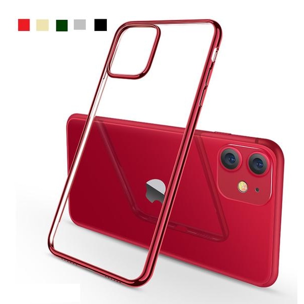 iPhone 11 Pro Max -kuori | Erittäin ohut TPU-kuori-5 kpl Red