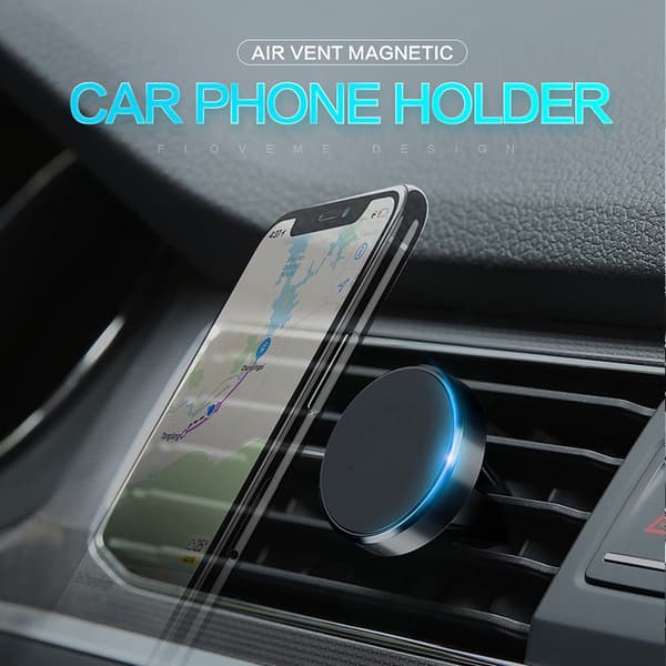 Universal Magnetisk Bilholder Luftventilmontering til iPhone Samsung Xiaomi Rose Gold