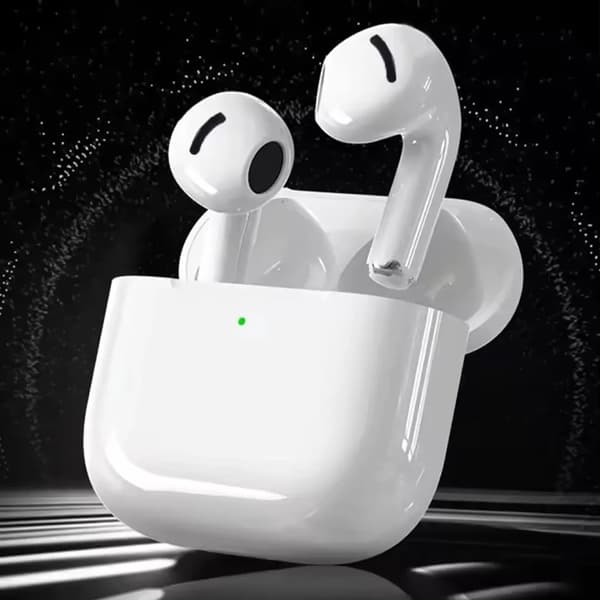 Bluetooth-headset TWS trådlösa hörlurar Bluetooth-hörlurar med lång batteritid, pekkontroll, öronsnäckor för Android IOS PC White